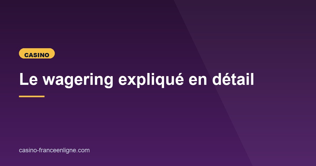 Illustration de l'article consacré au wagering